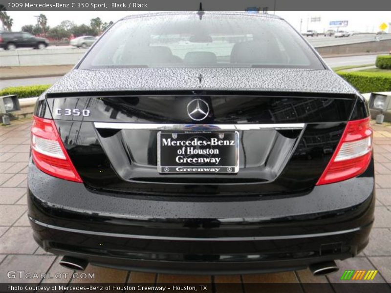 Black / Black 2009 Mercedes-Benz C 350 Sport