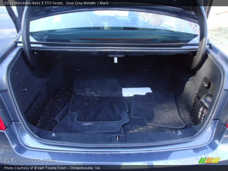Steel Grey Metallic / Black 2011 Mercedes-Benz E 550 Sedan
