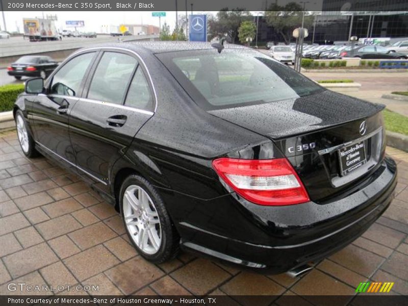 Black / Black 2009 Mercedes-Benz C 350 Sport