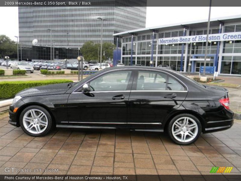 Black / Black 2009 Mercedes-Benz C 350 Sport