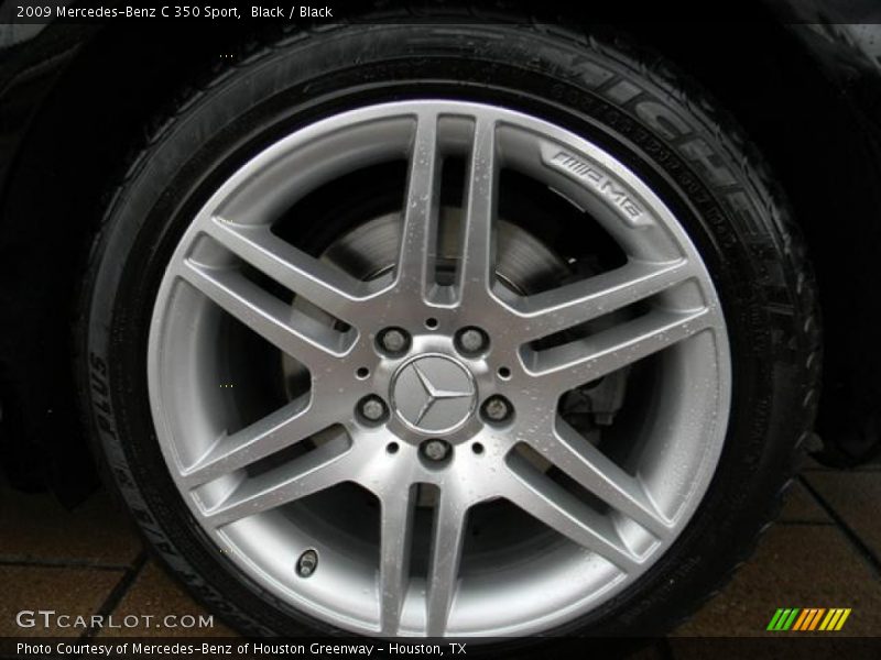 Black / Black 2009 Mercedes-Benz C 350 Sport
