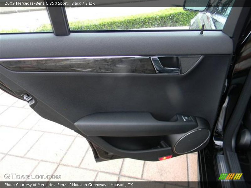Black / Black 2009 Mercedes-Benz C 350 Sport