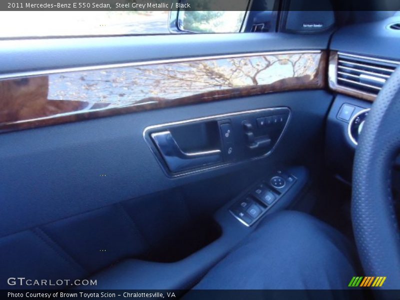 Steel Grey Metallic / Black 2011 Mercedes-Benz E 550 Sedan