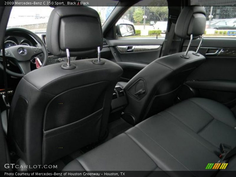 Black / Black 2009 Mercedes-Benz C 350 Sport