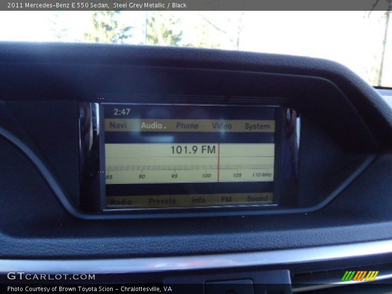 Steel Grey Metallic / Black 2011 Mercedes-Benz E 550 Sedan