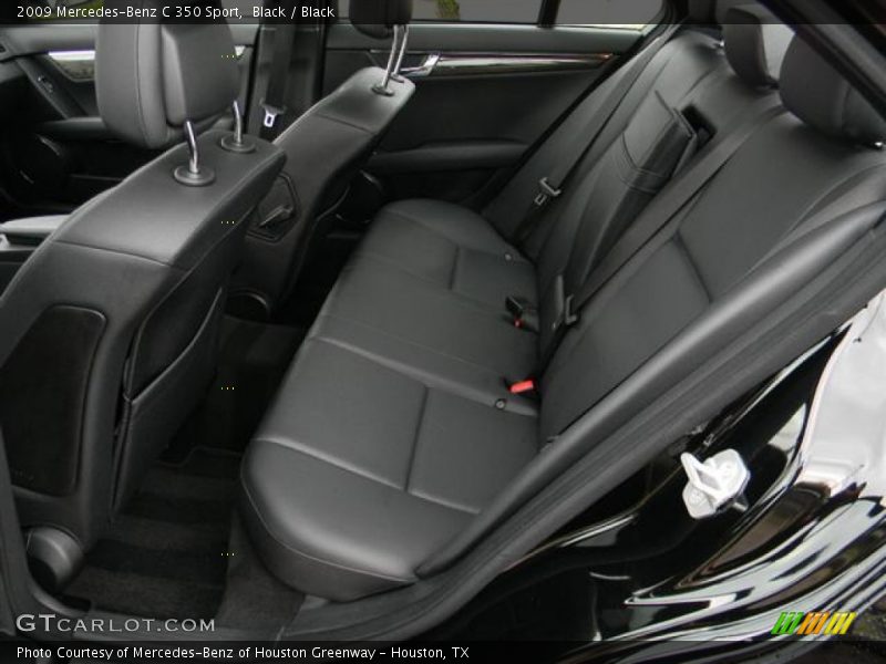 Black / Black 2009 Mercedes-Benz C 350 Sport