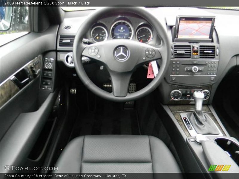 Black / Black 2009 Mercedes-Benz C 350 Sport