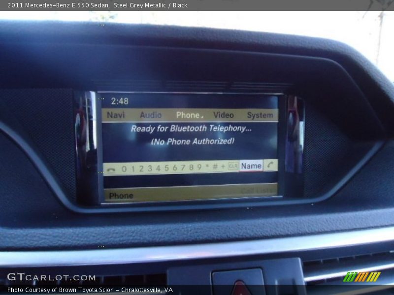 Steel Grey Metallic / Black 2011 Mercedes-Benz E 550 Sedan