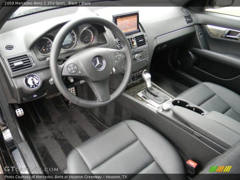 Black / Black 2009 Mercedes-Benz C 350 Sport