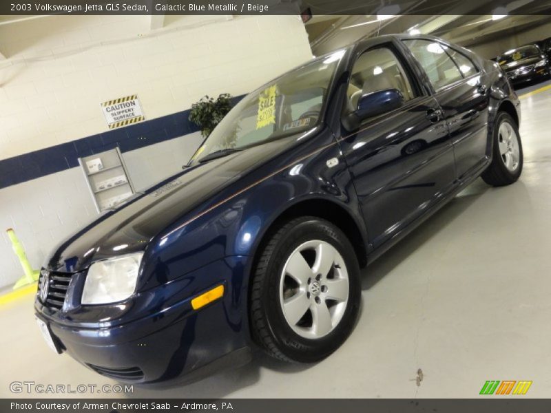 Galactic Blue Metallic / Beige 2003 Volkswagen Jetta GLS Sedan