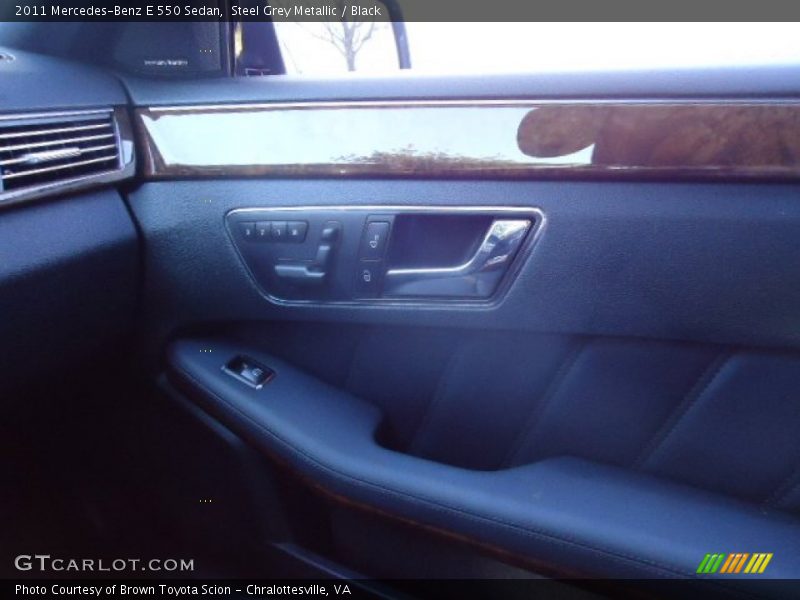 Steel Grey Metallic / Black 2011 Mercedes-Benz E 550 Sedan