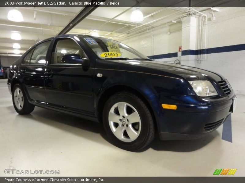 Galactic Blue Metallic / Beige 2003 Volkswagen Jetta GLS Sedan