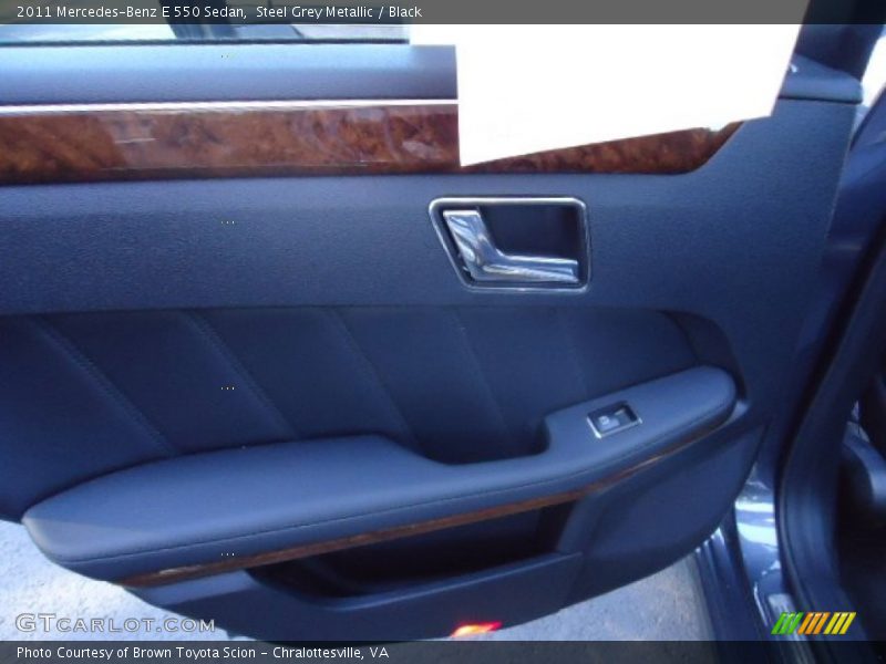 Steel Grey Metallic / Black 2011 Mercedes-Benz E 550 Sedan