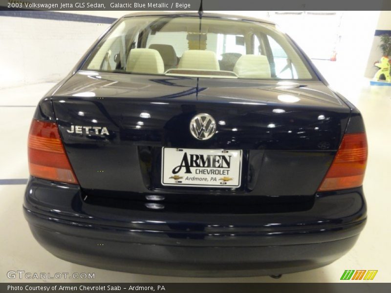 Galactic Blue Metallic / Beige 2003 Volkswagen Jetta GLS Sedan