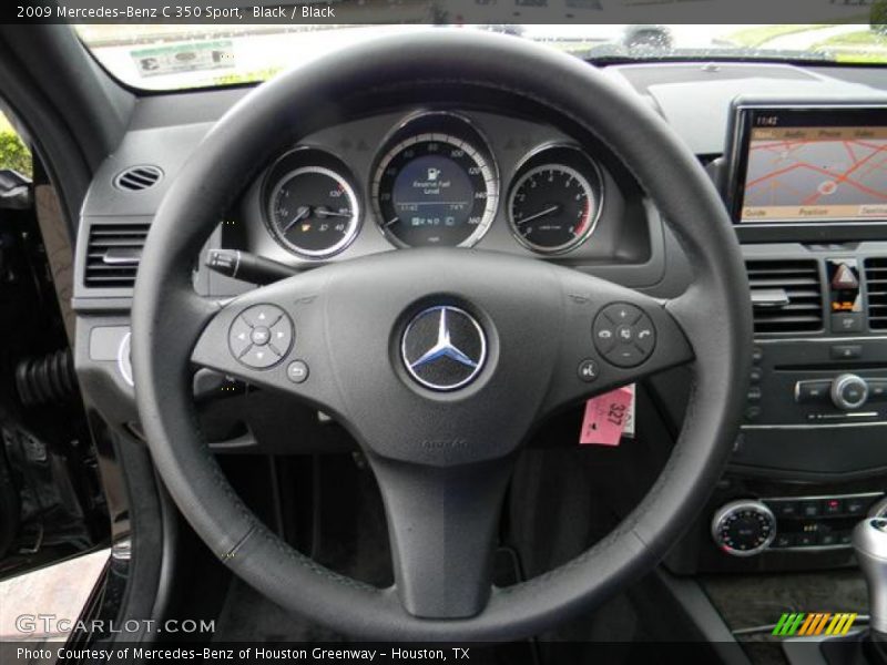 Black / Black 2009 Mercedes-Benz C 350 Sport