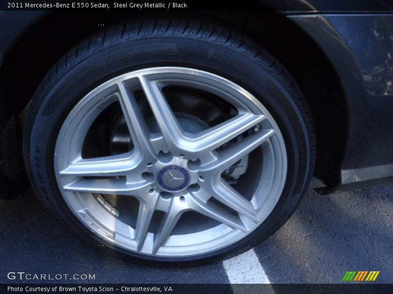 Steel Grey Metallic / Black 2011 Mercedes-Benz E 550 Sedan