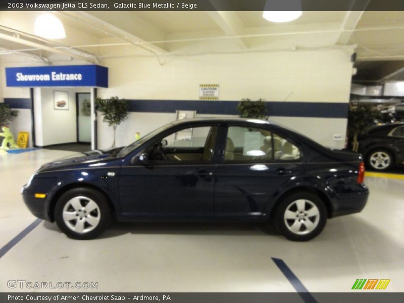 Galactic Blue Metallic / Beige 2003 Volkswagen Jetta GLS Sedan
