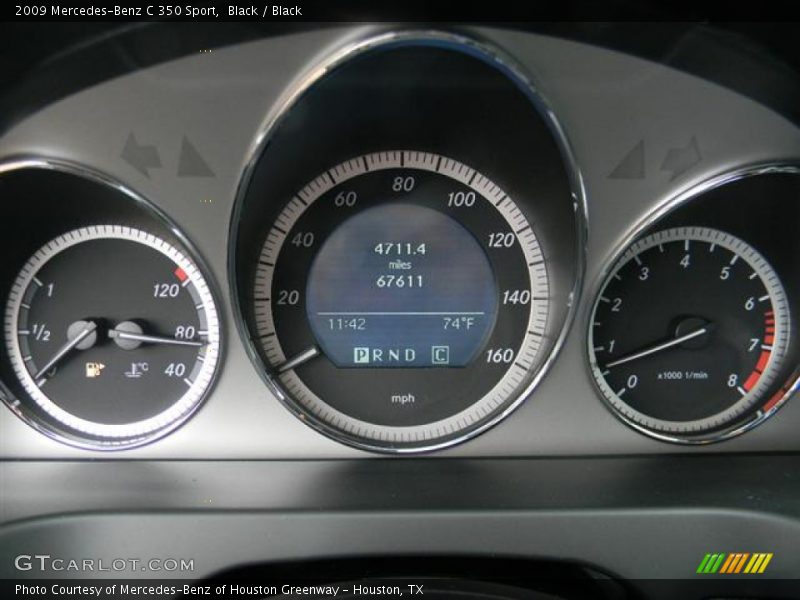 Black / Black 2009 Mercedes-Benz C 350 Sport