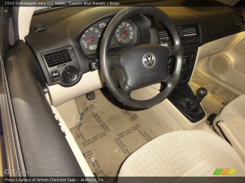Galactic Blue Metallic / Beige 2003 Volkswagen Jetta GLS Sedan