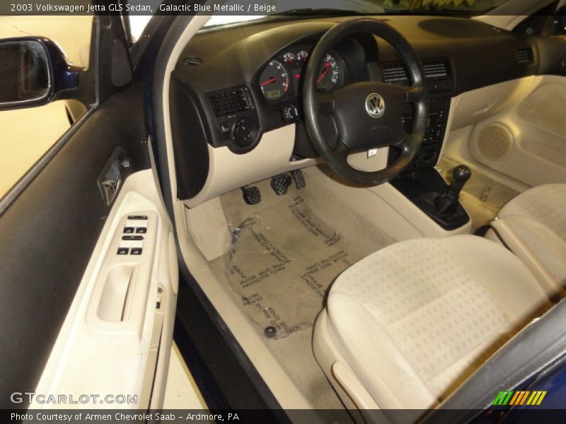 Galactic Blue Metallic / Beige 2003 Volkswagen Jetta GLS Sedan