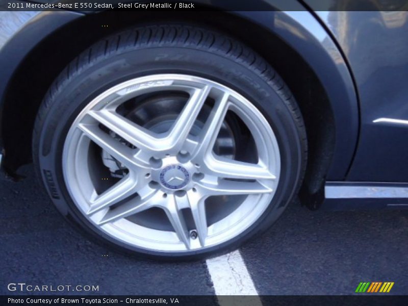 Steel Grey Metallic / Black 2011 Mercedes-Benz E 550 Sedan