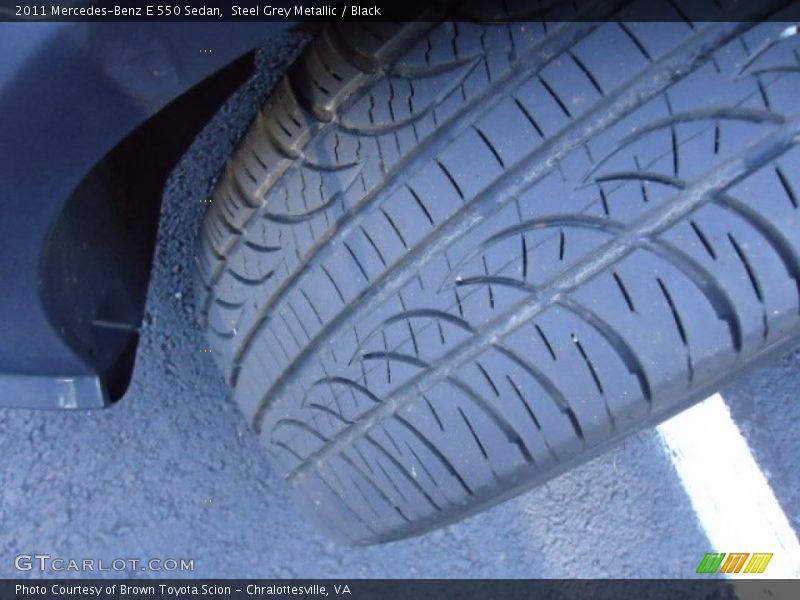Steel Grey Metallic / Black 2011 Mercedes-Benz E 550 Sedan