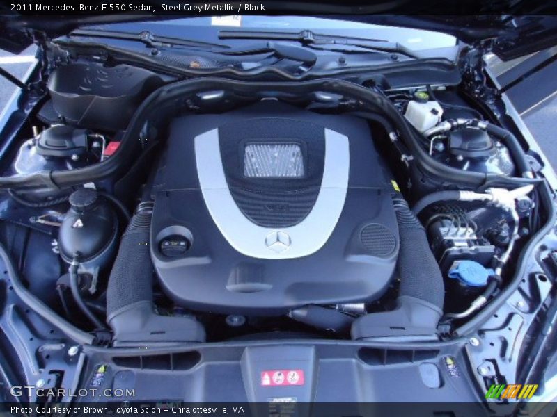 Steel Grey Metallic / Black 2011 Mercedes-Benz E 550 Sedan