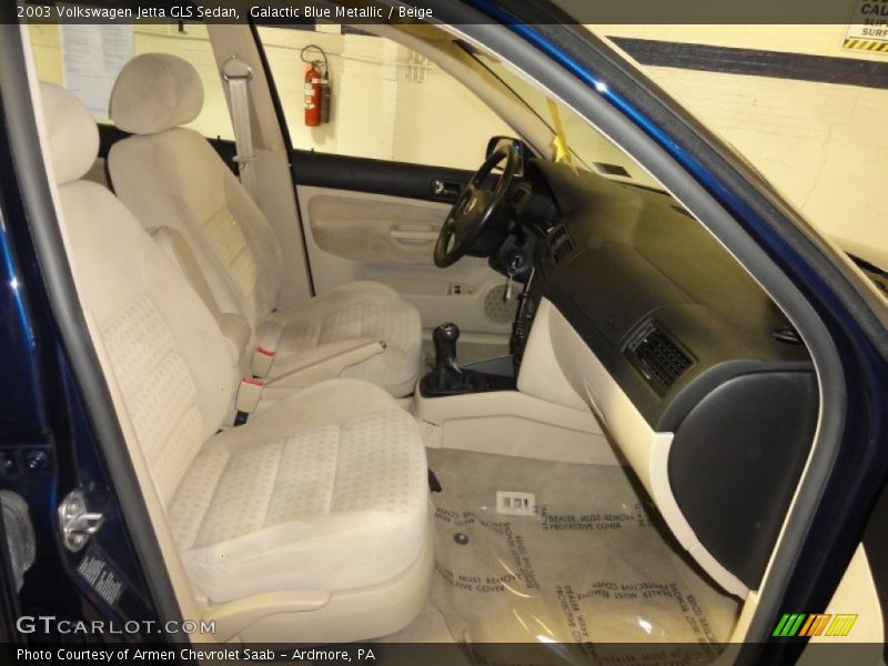 Galactic Blue Metallic / Beige 2003 Volkswagen Jetta GLS Sedan