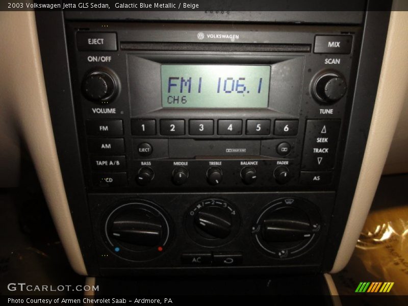 Galactic Blue Metallic / Beige 2003 Volkswagen Jetta GLS Sedan