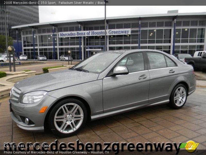 Palladium Silver Metallic / Black 2008 Mercedes-Benz C 350 Sport