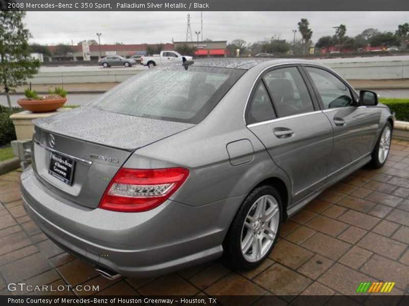 Palladium Silver Metallic / Black 2008 Mercedes-Benz C 350 Sport