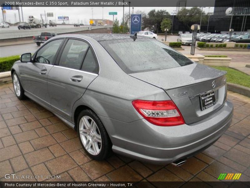 Palladium Silver Metallic / Black 2008 Mercedes-Benz C 350 Sport