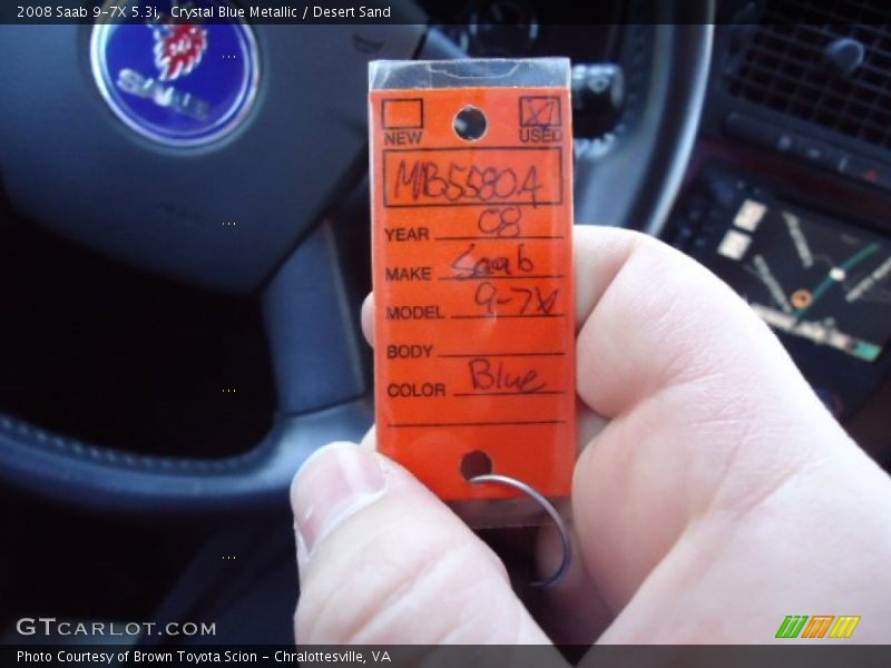 Crystal Blue Metallic / Desert Sand 2008 Saab 9-7X 5.3i