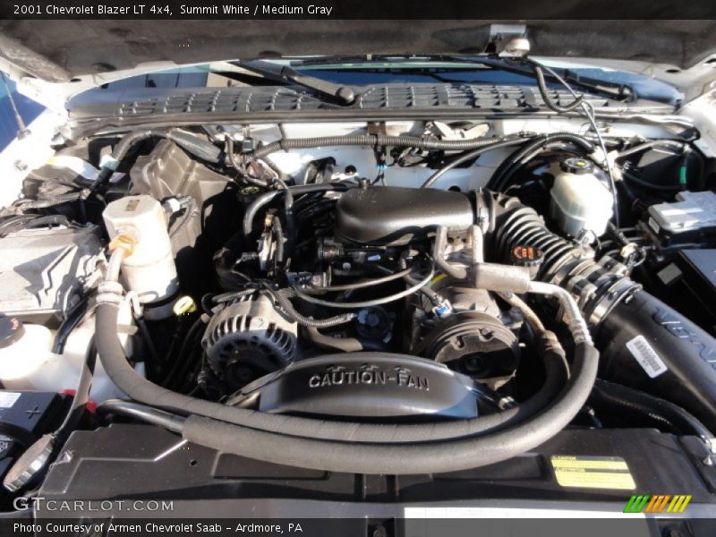 Summit White / Medium Gray 2001 Chevrolet Blazer LT 4x4