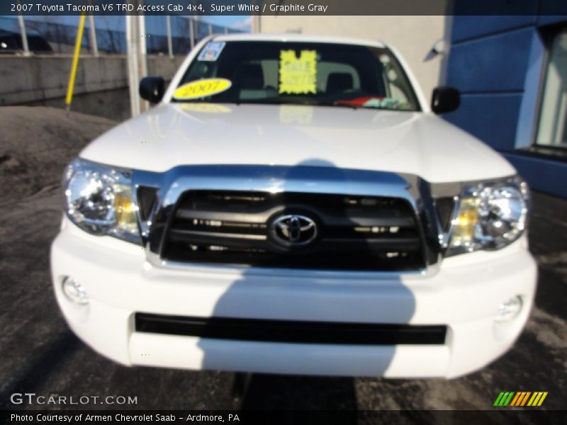 Super White / Graphite Gray 2007 Toyota Tacoma V6 TRD Access Cab 4x4