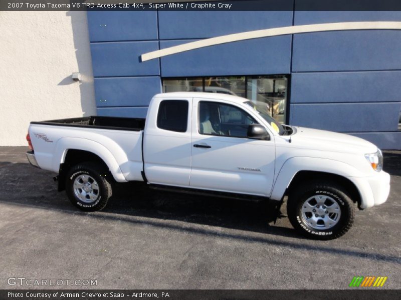 Super White / Graphite Gray 2007 Toyota Tacoma V6 TRD Access Cab 4x4
