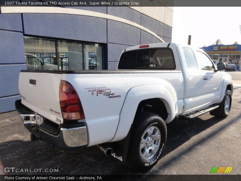 Super White / Graphite Gray 2007 Toyota Tacoma V6 TRD Access Cab 4x4