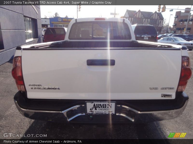 Super White / Graphite Gray 2007 Toyota Tacoma V6 TRD Access Cab 4x4