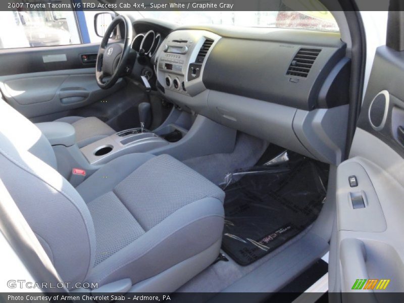 Super White / Graphite Gray 2007 Toyota Tacoma V6 TRD Access Cab 4x4