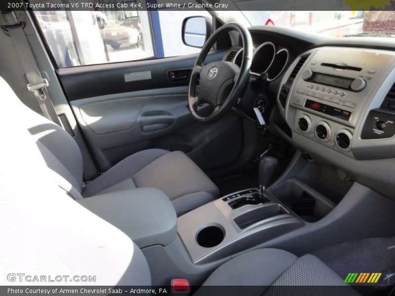 Super White / Graphite Gray 2007 Toyota Tacoma V6 TRD Access Cab 4x4