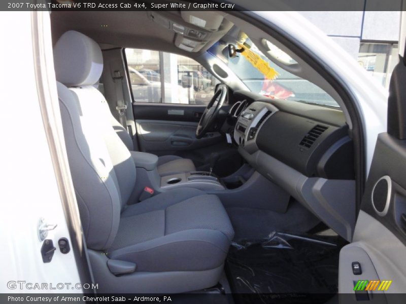 Super White / Graphite Gray 2007 Toyota Tacoma V6 TRD Access Cab 4x4