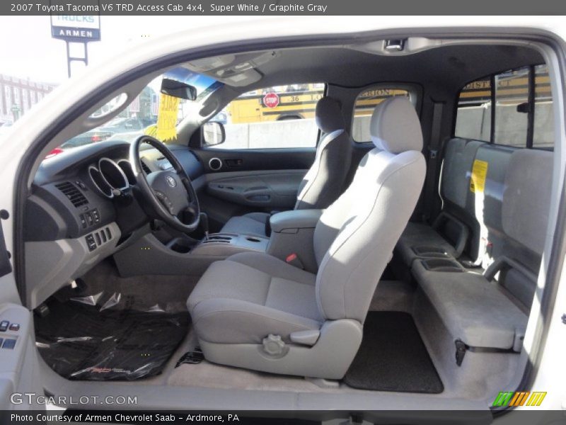 Super White / Graphite Gray 2007 Toyota Tacoma V6 TRD Access Cab 4x4