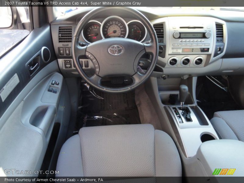 Super White / Graphite Gray 2007 Toyota Tacoma V6 TRD Access Cab 4x4