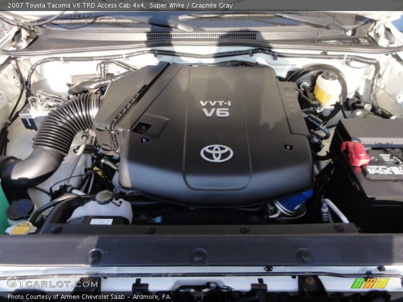 Super White / Graphite Gray 2007 Toyota Tacoma V6 TRD Access Cab 4x4
