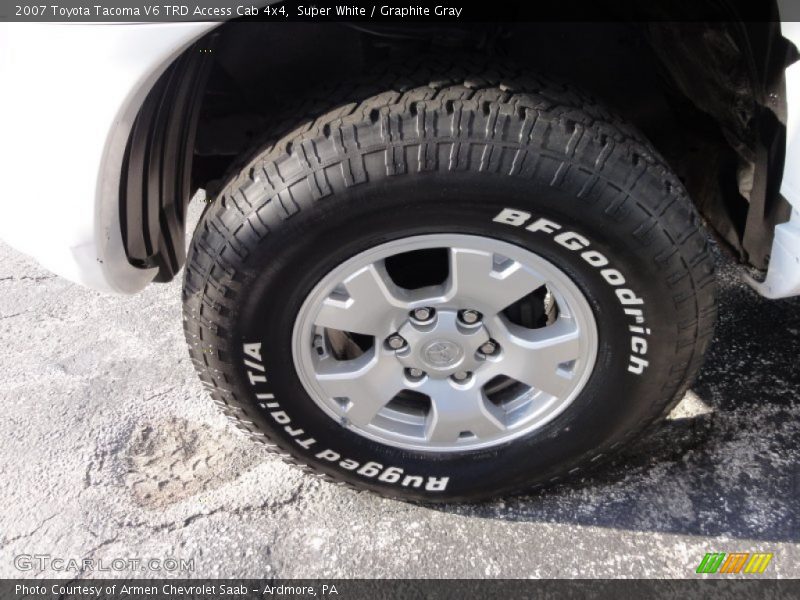 Super White / Graphite Gray 2007 Toyota Tacoma V6 TRD Access Cab 4x4