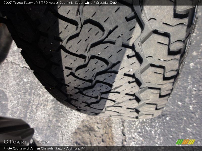 Super White / Graphite Gray 2007 Toyota Tacoma V6 TRD Access Cab 4x4