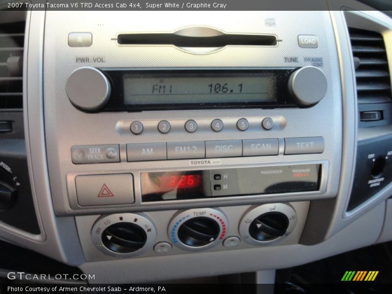 Super White / Graphite Gray 2007 Toyota Tacoma V6 TRD Access Cab 4x4
