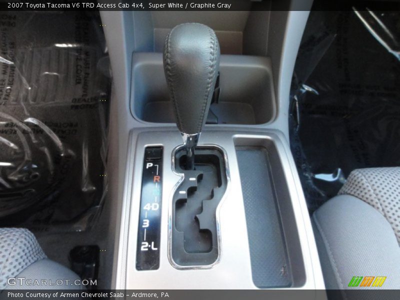 Super White / Graphite Gray 2007 Toyota Tacoma V6 TRD Access Cab 4x4