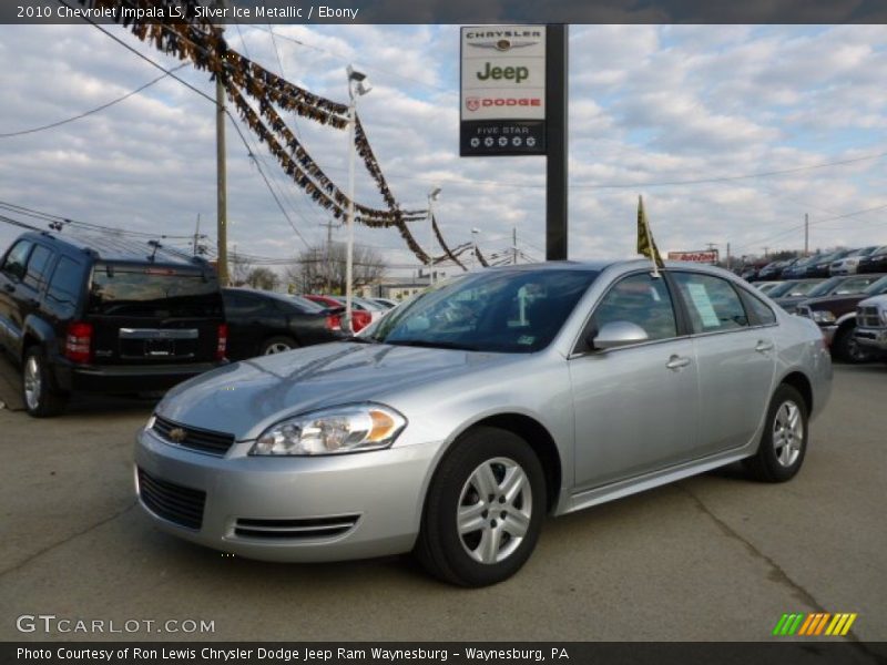 Silver Ice Metallic / Ebony 2010 Chevrolet Impala LS