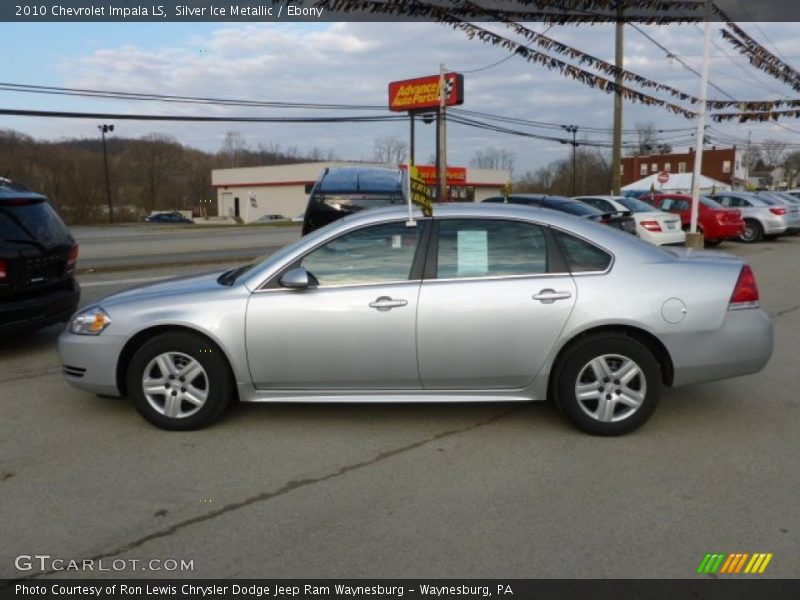 Silver Ice Metallic / Ebony 2010 Chevrolet Impala LS